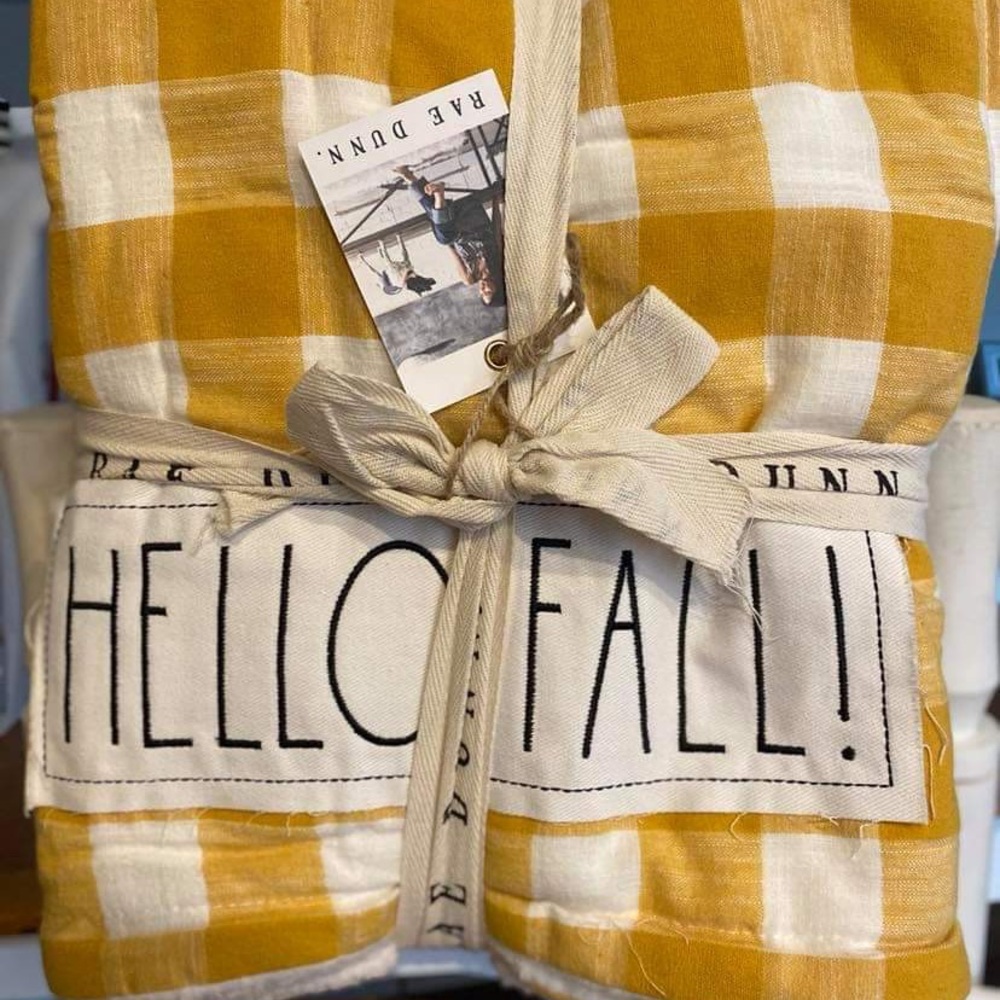 Rae Dunn Sherpa Fall blanket